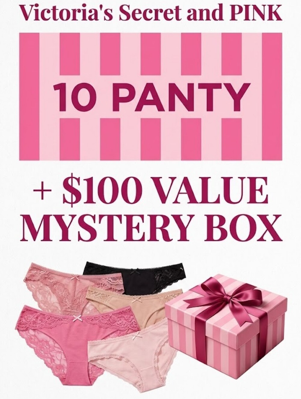 Victoria's Srcret & Pink Panty Mystery or Resellers Box 📦